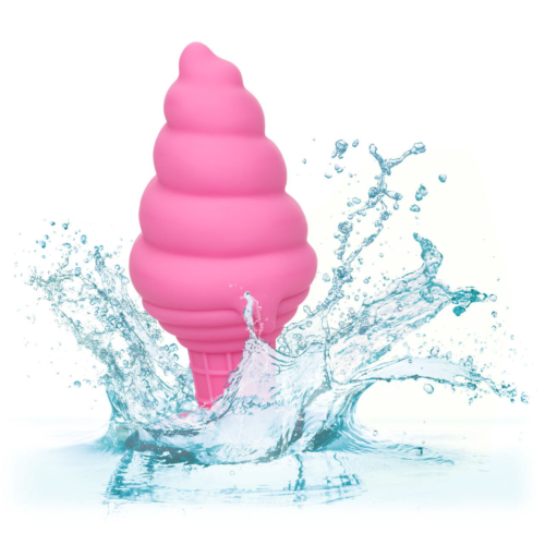 Розовая анальная пробка в виде мороженого Yum Bum Ice Cream Cone Butt Plug - 9,5 см. - 6