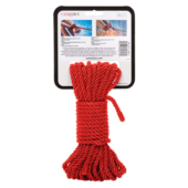 Красная мягкая веревка для бондажа BDSM Rope 32.75 - 10 м. - 3