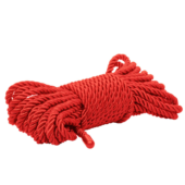 Красная мягкая веревка для бондажа BDSM Rope 32.75 - 10 м. - 0