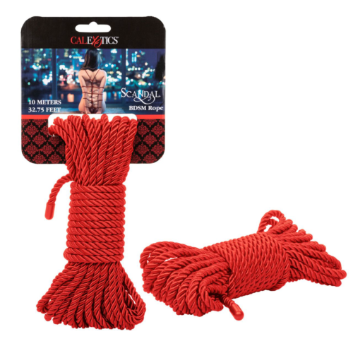 Красная мягкая веревка для бондажа BDSM Rope 32.75 - 10 м. - 1