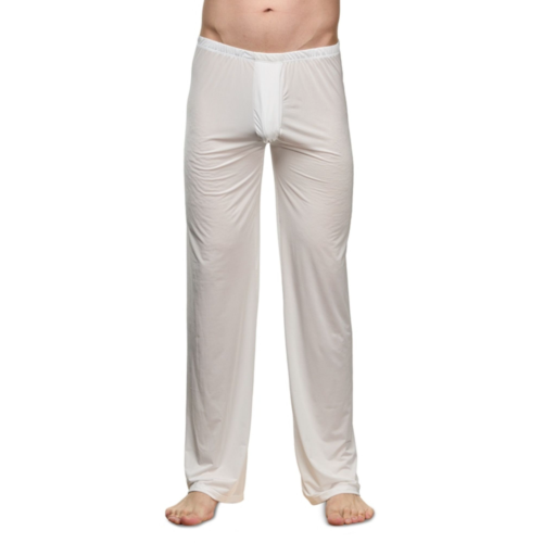 Белые полупрозрачные мужские брюки - 0