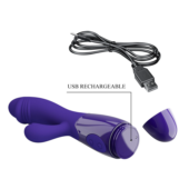 Фиолетовый вибратор-кролик Snappy-Yourth - 19 см. - 3