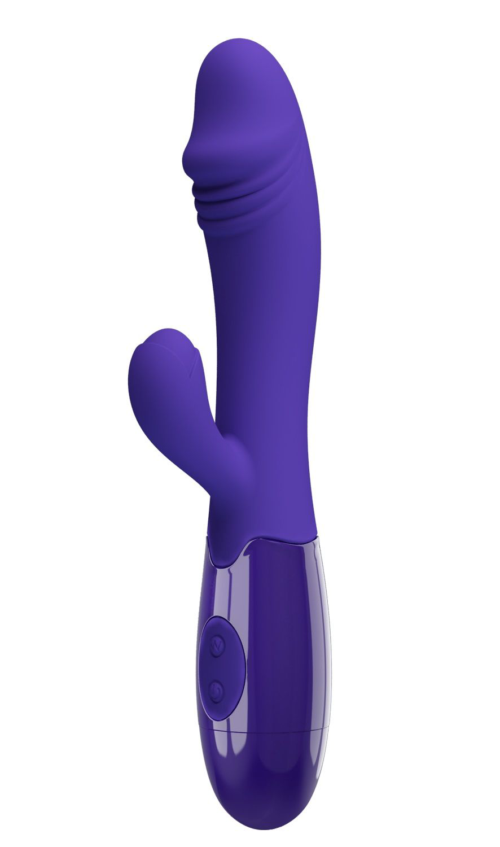Фиолетовый вибратор-кролик Snappy-Yourth - 19 см. - 0