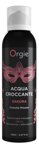 Хрустящая пенка для массажа Orgie Acqua Croccante Sakura с ароматом сакуры - 150 мл. - 0