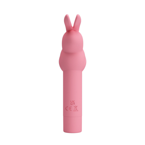 Нежно-розовый вибростимулятор в форме кролика Gerardo - 1