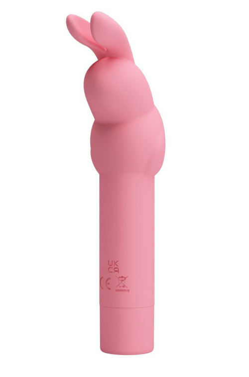 Нежно-розовый вибростимулятор в форме кролика Gerardo - 0
