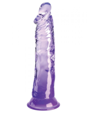 Фиолетовый фаллоимитатор на присоске 8’’ Cock - 21,8 см. - 0