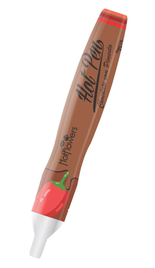 Ручка для рисования на теле Hot Pen со вкусом шоколада и острого перца - 0