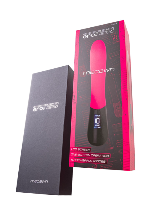 Ярко-розовый вибратор Mecawn - 20,5 см. - 10