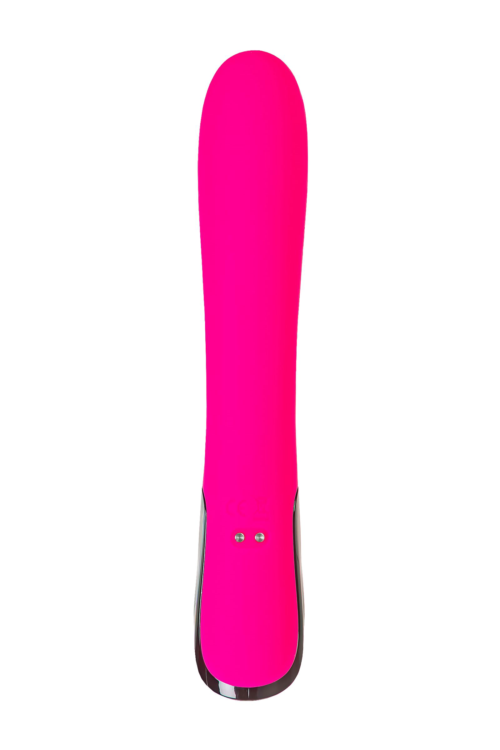 Ярко-розовый вибратор Mecawn - 20,5 см. - 3