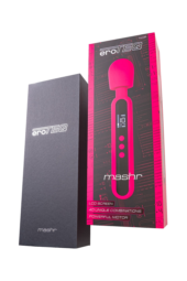 Ярко-розовый wand-вибратор Mashr - 23,5 см. - 10