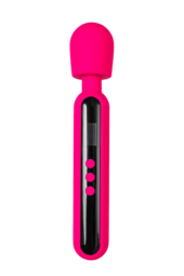 Ярко-розовый wand-вибратор Mashr - 23,5 см. - 0