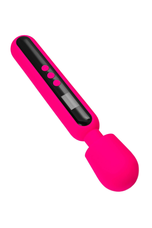 Ярко-розовый wand-вибратор Mashr - 23,5 см. - 2