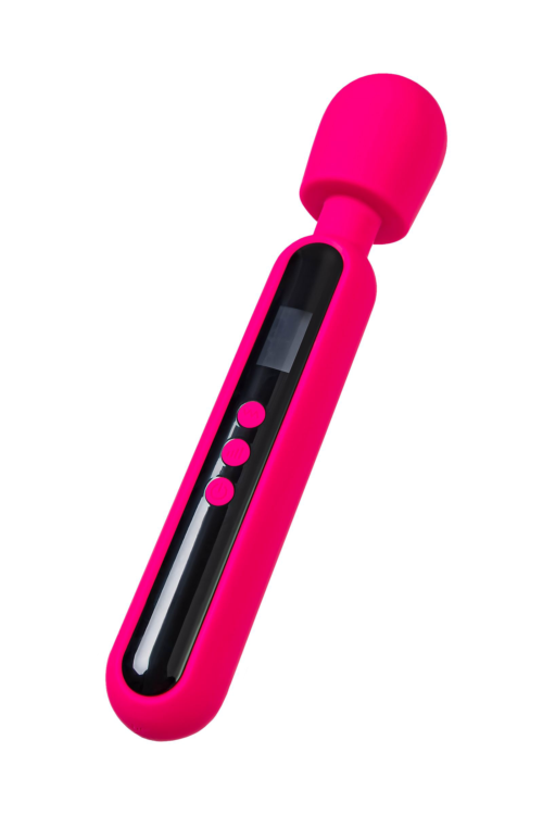 Ярко-розовый wand-вибратор Mashr - 23,5 см. - 3