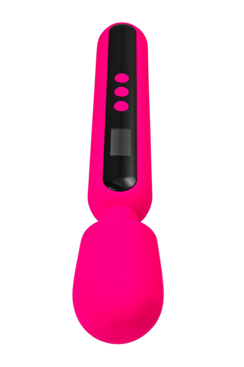 Ярко-розовый wand-вибратор Mashr - 23,5 см. - 4