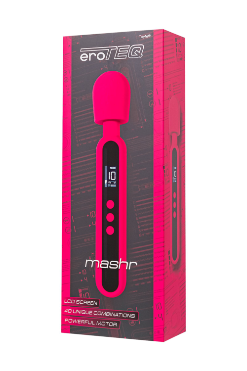 Ярко-розовый wand-вибратор Mashr - 23,5 см. - 8