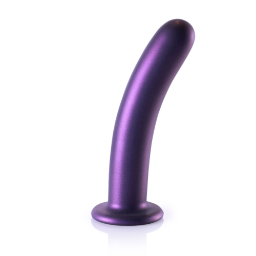 Фиолетовый фаллоимитатор Smooth G-Spot - 17,7 см. - 0