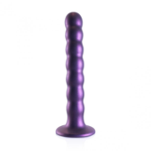 Фиолетовый фаллоимитатор Beaded G-Spot - 17 см. - 3