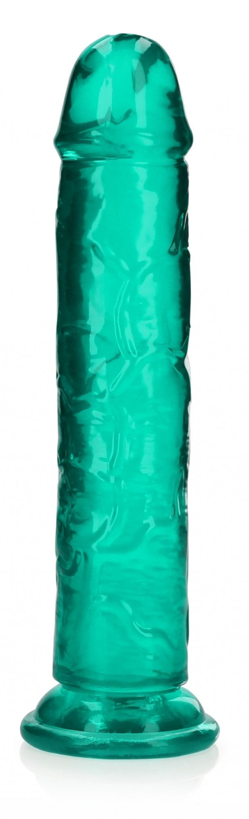 Зеленый фаллоимитатор Crystal Clear на присоске - 25 см. - 0