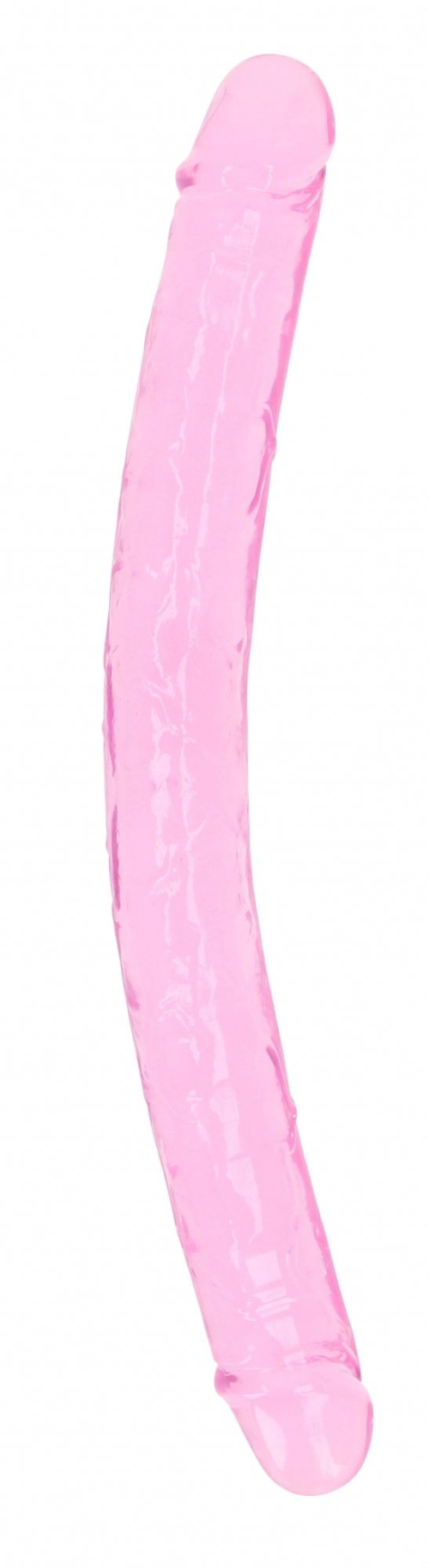 Двусторонний розовый фаллоимитатор - 34 см. - 0