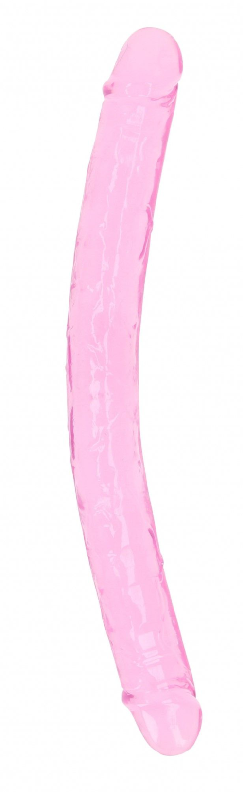 Розовый двусторонний фаллоимитатор - 45 см. - 0