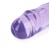 Двусторонний фиолетовый фаллоимитатор - 45 см. - 2