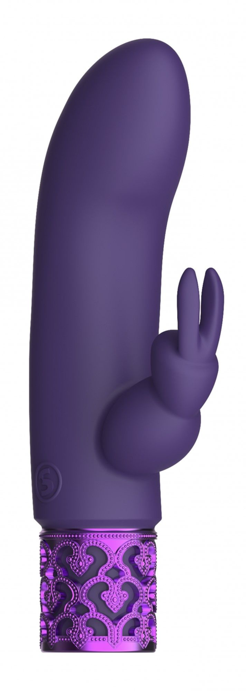 Фиолетовый мини-вибратор Dazzling - 11,8 см. - 0