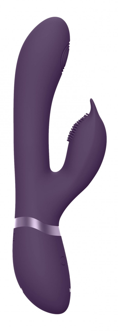 Фиолетовый вибромассажер-кролик Aimi - 22,3 см. - 1