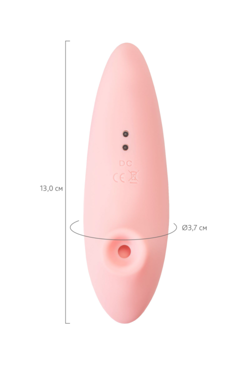 Розовый вакуумный стимулятор Lily - 7
