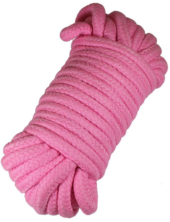 Розовая верёвка для бондажа и декоративной вязки - 10 м. - 1