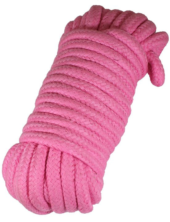 Розовая верёвка для бондажа и декоративной вязки - 10 м. - 0