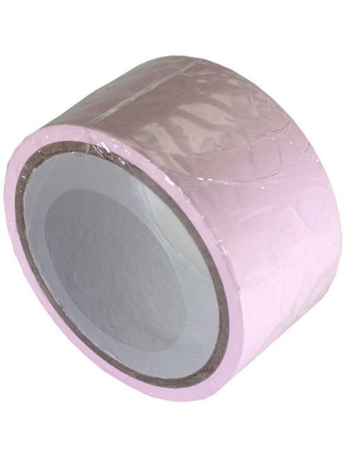 Розовый скотч для связывания Bondage Tape - 15 м. - 1