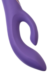 Фиолетовый вибратор-кролик Fingie с функцией Come-Hither - 21,6 см. - 11