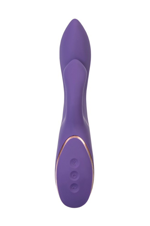 Фиолетовый вибратор-кролик Fingie с функцией Come-Hither - 21,6 см. - 2