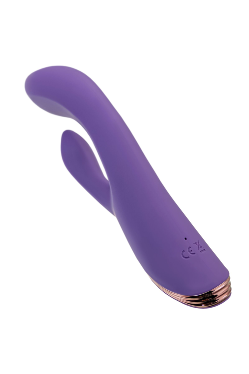 Фиолетовый вибратор-кролик Fingie с функцией Come-Hither - 21,6 см. - 5