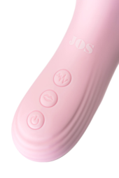 Розовый вибратор-кролик с ласкающим язычком Orali - 22 см. - 11
