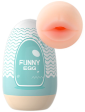Мастурбатор-ротик Funny Egg - 0