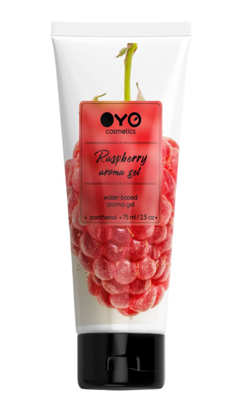 Лубрикант на водной основе OYO Aroma Gel Raspberry с ароматом малины - 75 мл. - 0