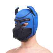 Синяя неопреновая БДСМ-маска Puppy Play - 1