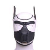 Белая неопреновая БДСМ-маска Puppy Play - 8