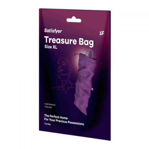 Фиолетовый мешочек для хранения игрушек Treasure Bag XL - 0