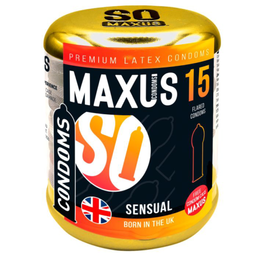 Презервативы анатомической формы Maxus Sensual - 15 шт. - 0