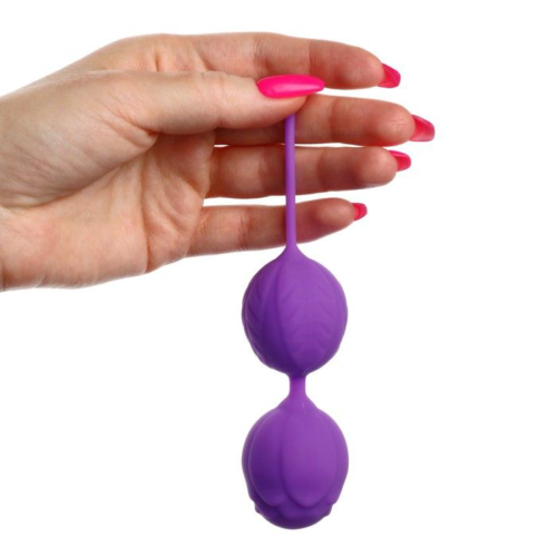 Фиолетовые вагинальные шарики «Оки-Чпоки» - 3