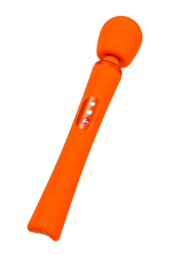 Оранжевый вибромассажер Vim Vibrating Wand - 31,3 см. - 7