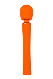 Оранжевый вибромассажер Vim Vibrating Wand - 31,3 см. - 8