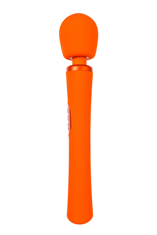 Оранжевый вибромассажер Vim Vibrating Wand - 31,3 см. - 3