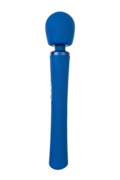 Синий вибромассажер Vim Vibrating Wand - 31,3 см. - 4