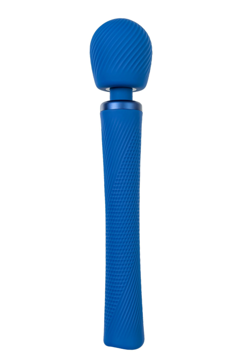 Синий вибромассажер Vim Vibrating Wand - 31,3 см. - 3