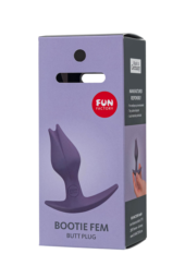 Фиоелетовый анальный стимулятор Bootie Fem - 8,5 см. - 8