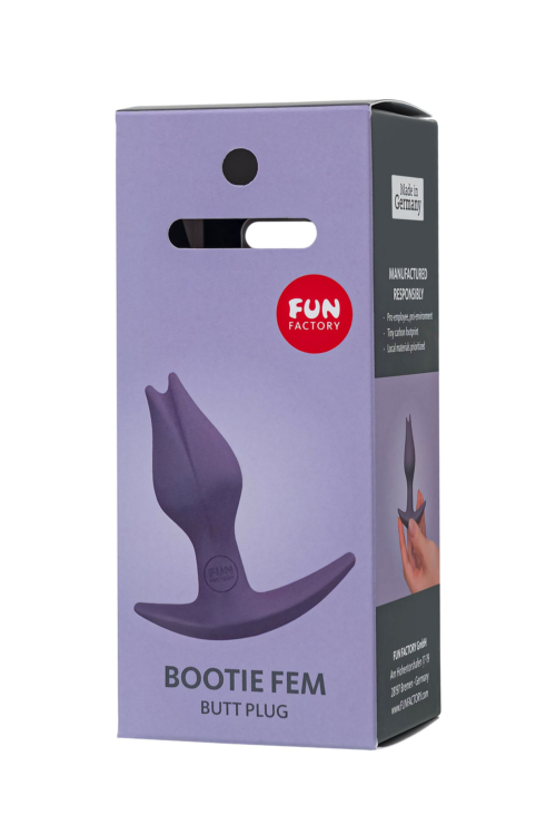 Фиоелетовый анальный стимулятор Bootie Fem - 8,5 см. - 8